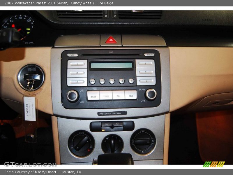 Candy White / Pure Beige 2007 Volkswagen Passat 2.0T Sedan