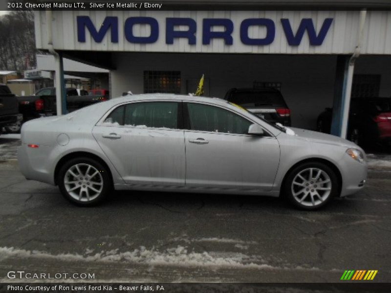Silver Ice Metallic / Ebony 2012 Chevrolet Malibu LTZ