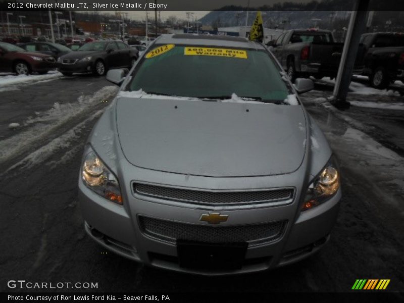 Silver Ice Metallic / Ebony 2012 Chevrolet Malibu LTZ