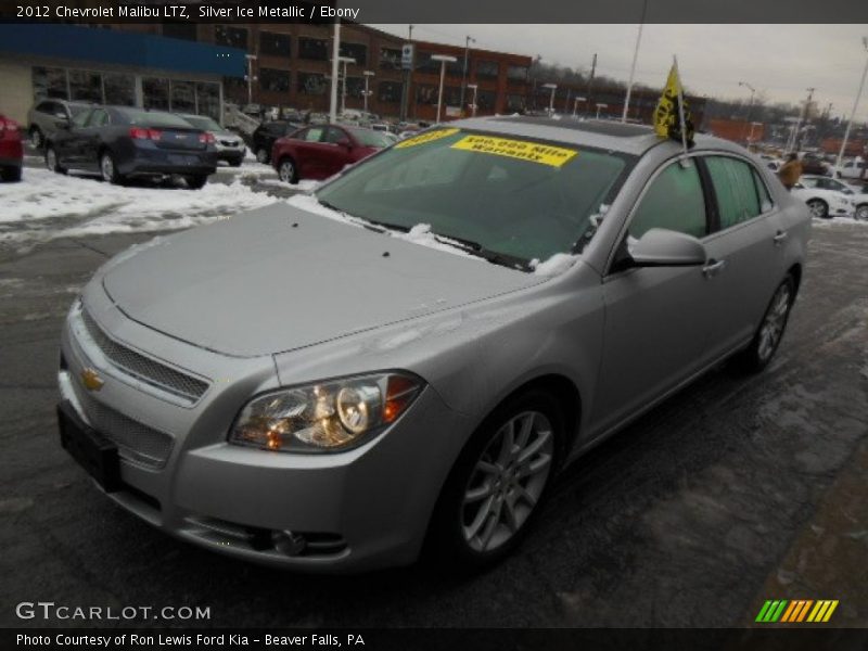 Silver Ice Metallic / Ebony 2012 Chevrolet Malibu LTZ