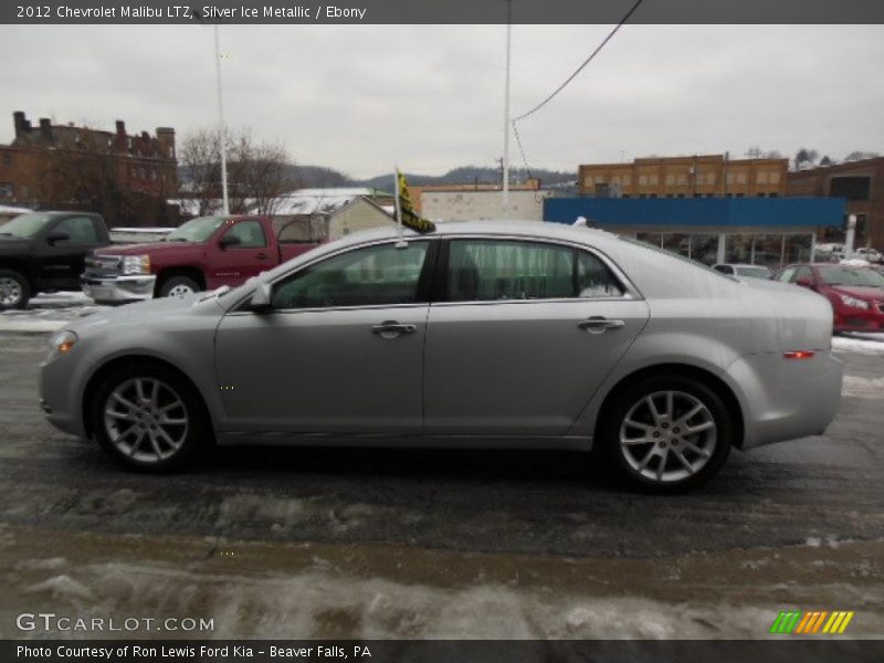 Silver Ice Metallic / Ebony 2012 Chevrolet Malibu LTZ