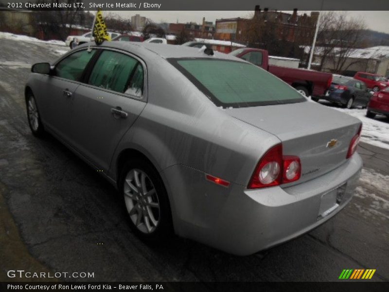Silver Ice Metallic / Ebony 2012 Chevrolet Malibu LTZ