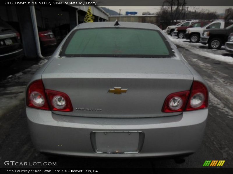 Silver Ice Metallic / Ebony 2012 Chevrolet Malibu LTZ