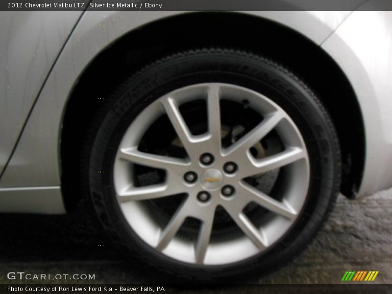 Silver Ice Metallic / Ebony 2012 Chevrolet Malibu LTZ