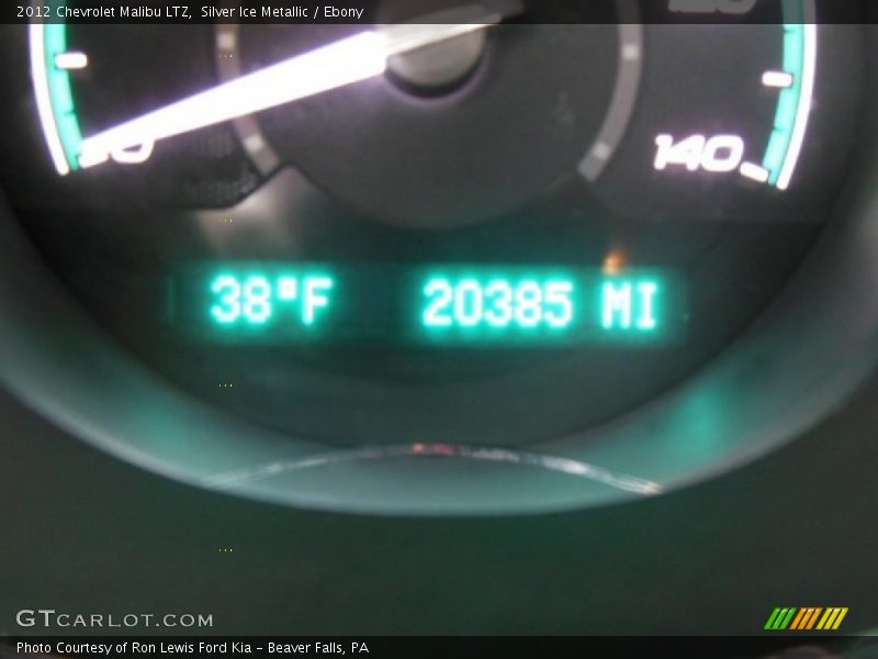 Silver Ice Metallic / Ebony 2012 Chevrolet Malibu LTZ