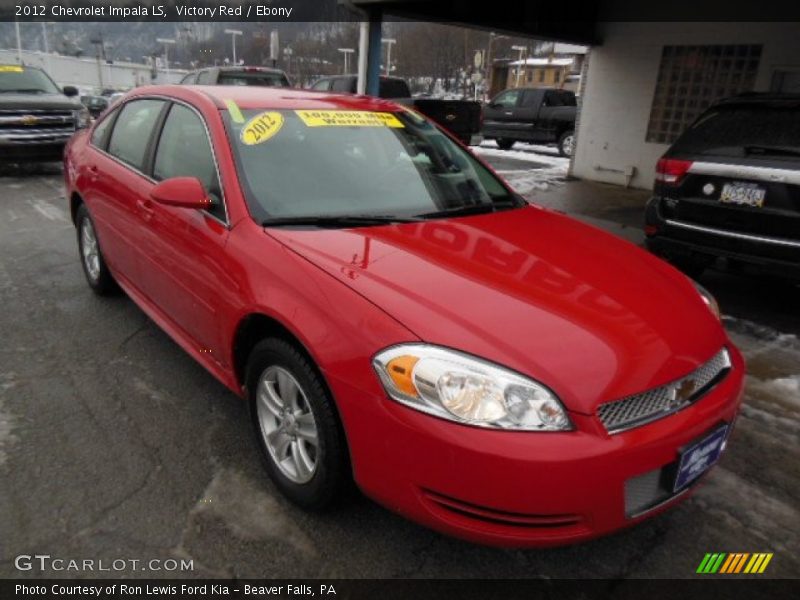 Victory Red / Ebony 2012 Chevrolet Impala LS