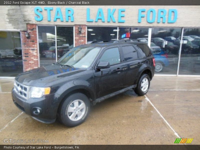 Ebony Black / Charcoal Black 2012 Ford Escape XLT 4WD