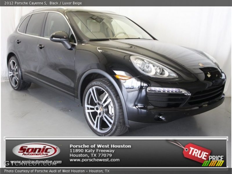 Black / Luxor Beige 2012 Porsche Cayenne S