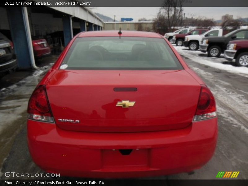 Victory Red / Ebony 2012 Chevrolet Impala LS