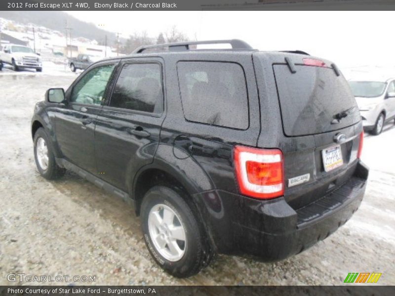Ebony Black / Charcoal Black 2012 Ford Escape XLT 4WD