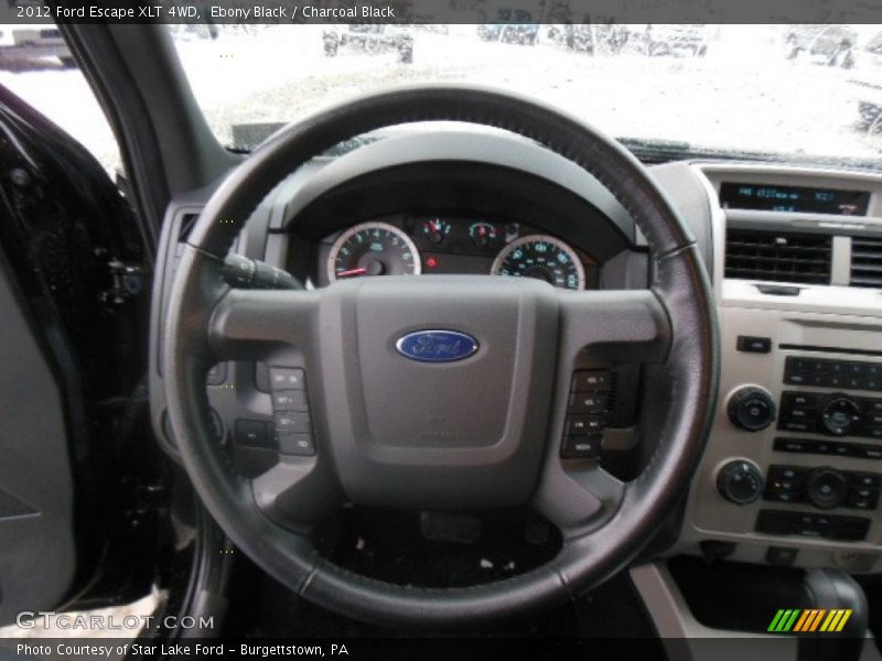 Ebony Black / Charcoal Black 2012 Ford Escape XLT 4WD