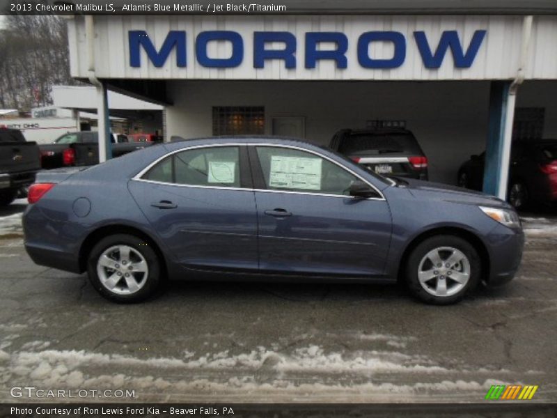 Atlantis Blue Metallic / Jet Black/Titanium 2013 Chevrolet Malibu LS