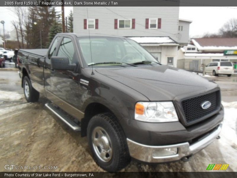 Dark Stone Metallic / Tan 2005 Ford F150 XLT Regular Cab 4x4