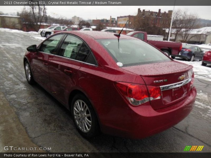 Crystal Red Metallic Tintcoat / Medium Titanium 2013 Chevrolet Cruze ECO