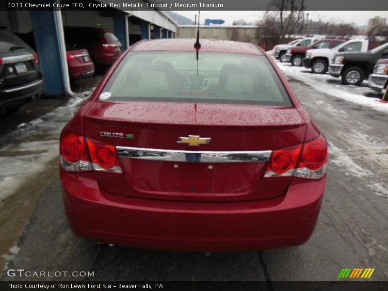 Crystal Red Metallic Tintcoat / Medium Titanium 2013 Chevrolet Cruze ECO