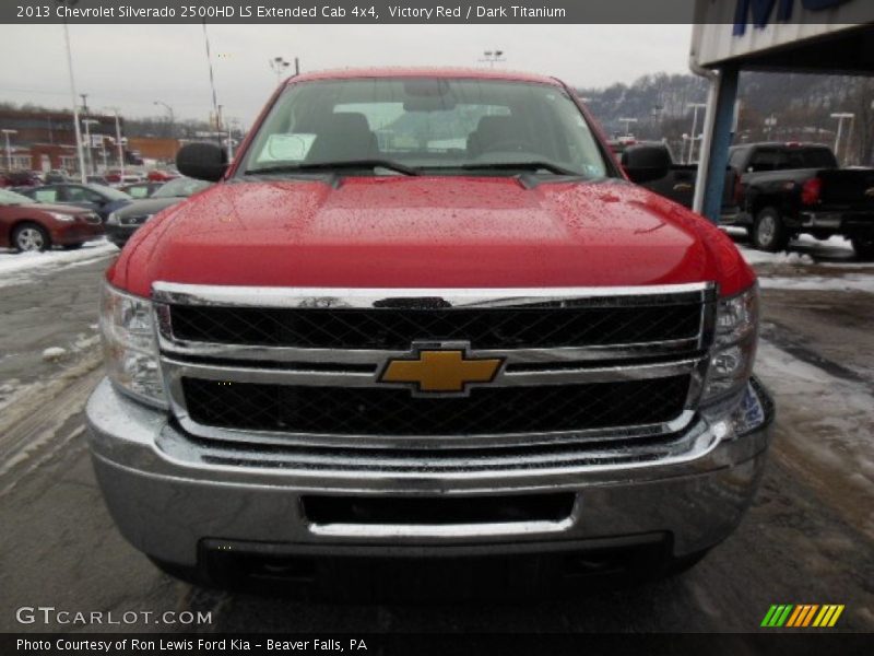 Victory Red / Dark Titanium 2013 Chevrolet Silverado 2500HD LS Extended Cab 4x4