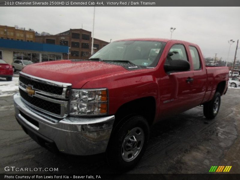 Victory Red / Dark Titanium 2013 Chevrolet Silverado 2500HD LS Extended Cab 4x4