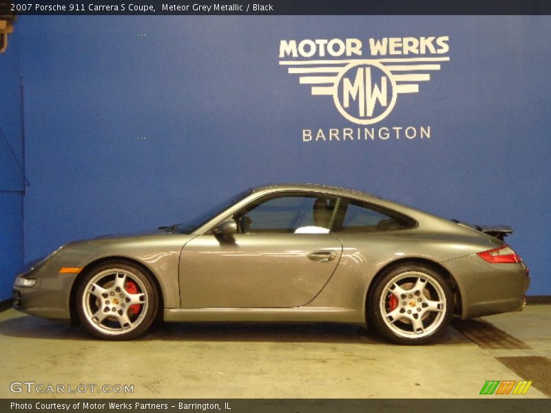 Meteor Grey Metallic / Black 2007 Porsche 911 Carrera S Coupe