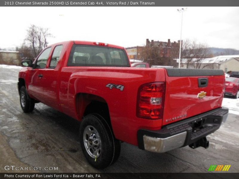 Victory Red / Dark Titanium 2013 Chevrolet Silverado 2500HD LS Extended Cab 4x4