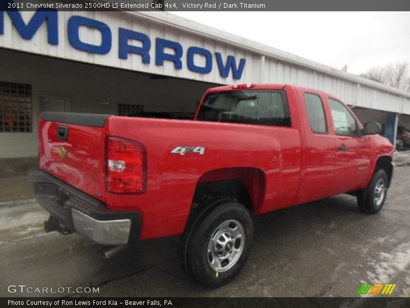 Victory Red / Dark Titanium 2013 Chevrolet Silverado 2500HD LS Extended Cab 4x4