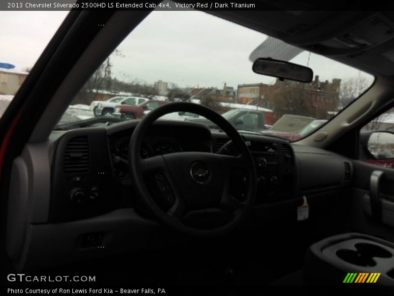 Victory Red / Dark Titanium 2013 Chevrolet Silverado 2500HD LS Extended Cab 4x4