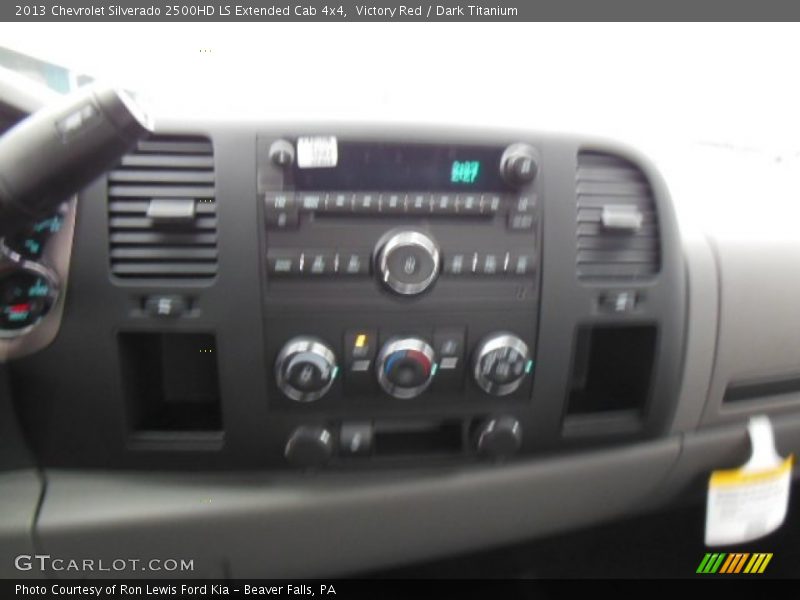 Victory Red / Dark Titanium 2013 Chevrolet Silverado 2500HD LS Extended Cab 4x4