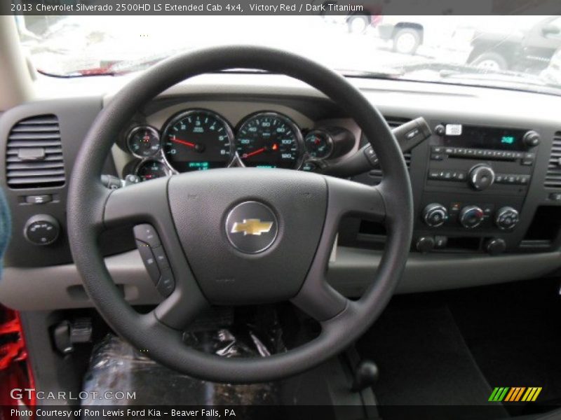 Victory Red / Dark Titanium 2013 Chevrolet Silverado 2500HD LS Extended Cab 4x4
