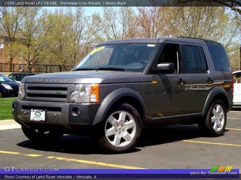 Stornoway Grey Metallic / Ebony Black 2008 Land Rover LR3 V8 HSE