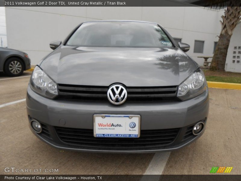 United Gray Metallic / Titan Black 2011 Volkswagen Golf 2 Door TDI