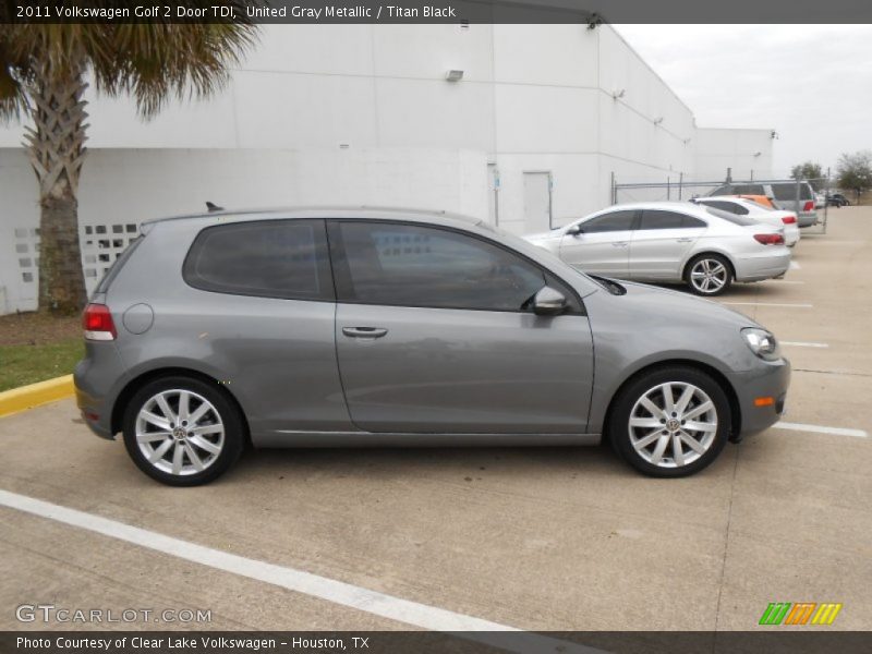United Gray Metallic / Titan Black 2011 Volkswagen Golf 2 Door TDI