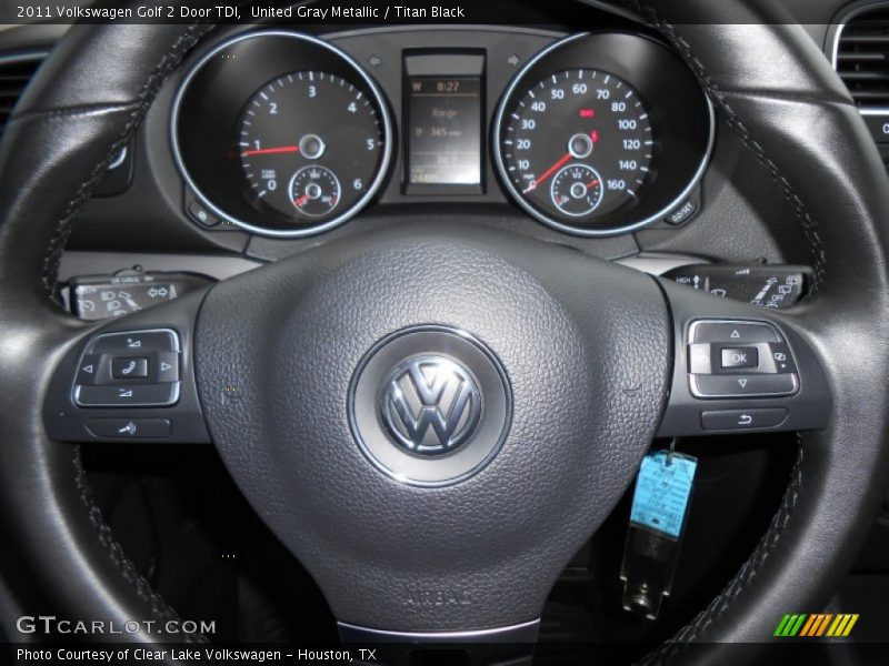 United Gray Metallic / Titan Black 2011 Volkswagen Golf 2 Door TDI