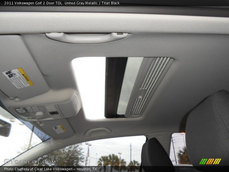 United Gray Metallic / Titan Black 2011 Volkswagen Golf 2 Door TDI