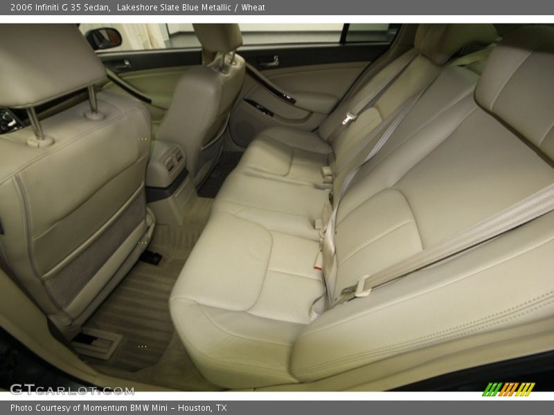 Rear Seat of 2006 G 35 Sedan