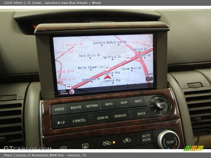 Lakeshore Slate Blue Metallic / Wheat 2006 Infiniti G 35 Sedan