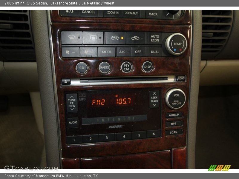 Lakeshore Slate Blue Metallic / Wheat 2006 Infiniti G 35 Sedan
