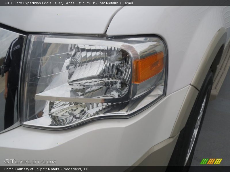 White Platinum Tri-Coat Metallic / Camel 2010 Ford Expedition Eddie Bauer