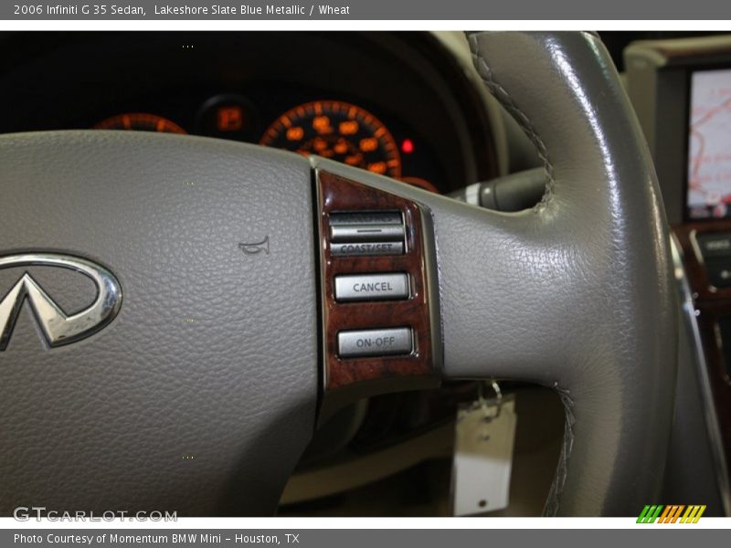 Lakeshore Slate Blue Metallic / Wheat 2006 Infiniti G 35 Sedan