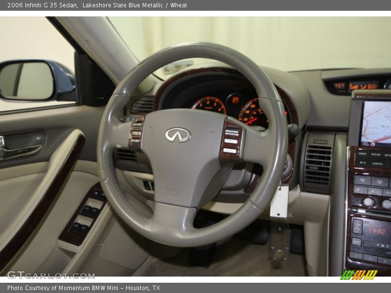 Lakeshore Slate Blue Metallic / Wheat 2006 Infiniti G 35 Sedan