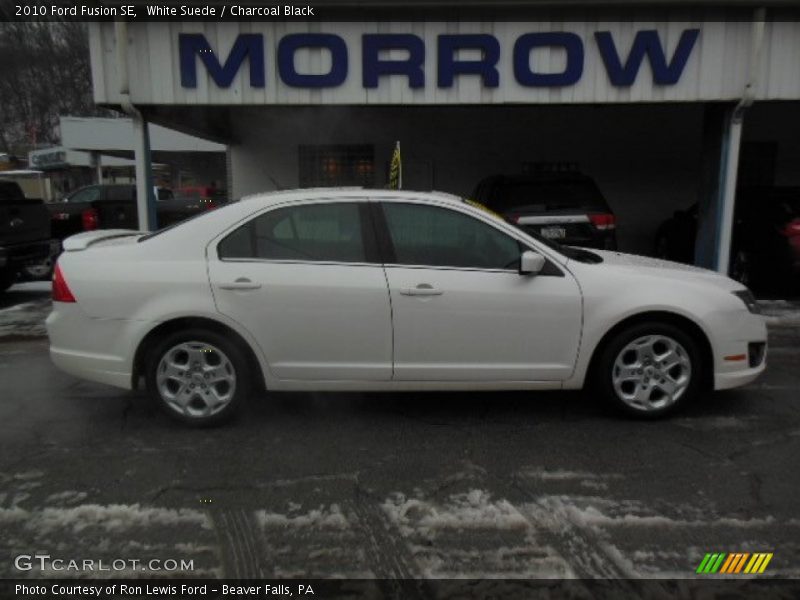 White Suede / Charcoal Black 2010 Ford Fusion SE