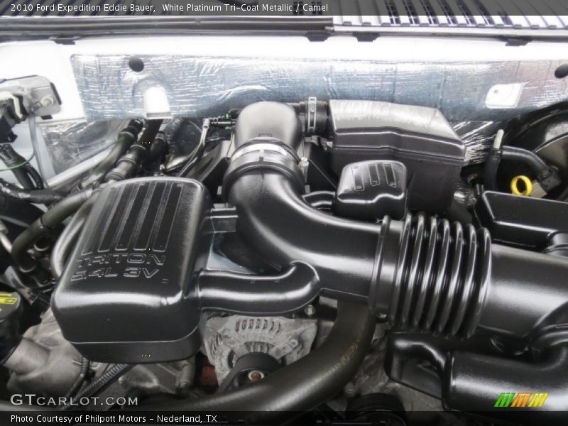 White Platinum Tri-Coat Metallic / Camel 2010 Ford Expedition Eddie Bauer
