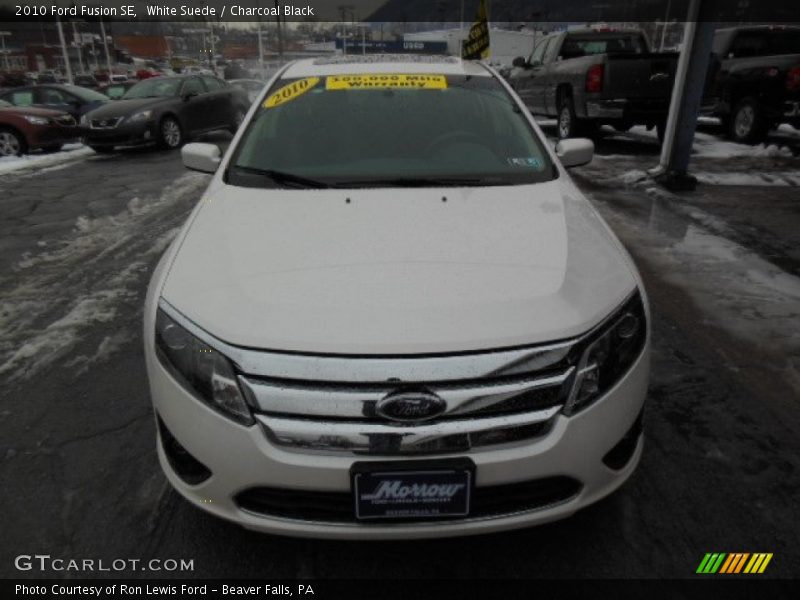 White Suede / Charcoal Black 2010 Ford Fusion SE