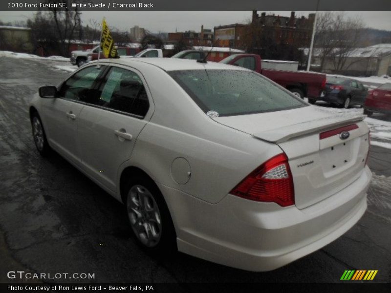 White Suede / Charcoal Black 2010 Ford Fusion SE