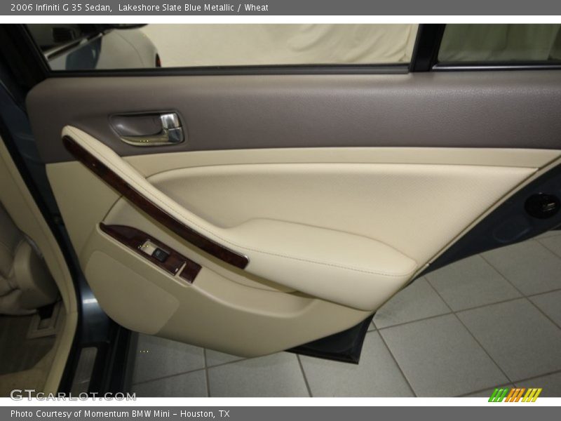 Lakeshore Slate Blue Metallic / Wheat 2006 Infiniti G 35 Sedan