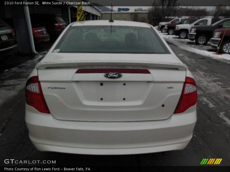 White Suede / Charcoal Black 2010 Ford Fusion SE