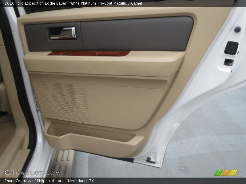 White Platinum Tri-Coat Metallic / Camel 2010 Ford Expedition Eddie Bauer