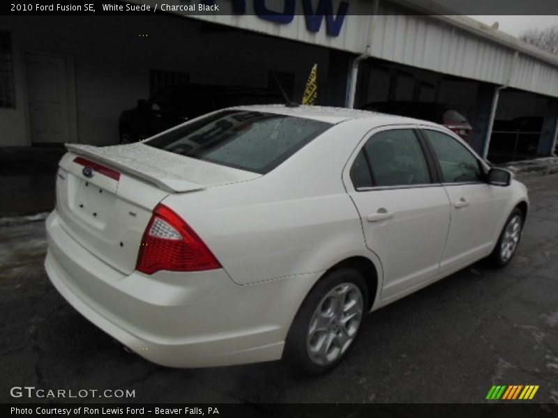White Suede / Charcoal Black 2010 Ford Fusion SE