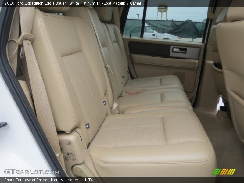 White Platinum Tri-Coat Metallic / Camel 2010 Ford Expedition Eddie Bauer