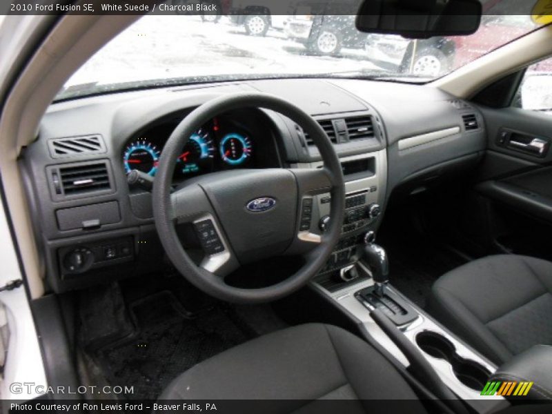 White Suede / Charcoal Black 2010 Ford Fusion SE