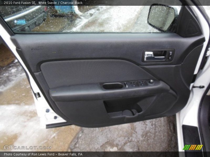 White Suede / Charcoal Black 2010 Ford Fusion SE