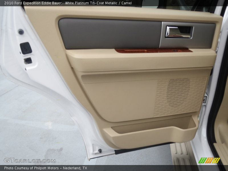 White Platinum Tri-Coat Metallic / Camel 2010 Ford Expedition Eddie Bauer